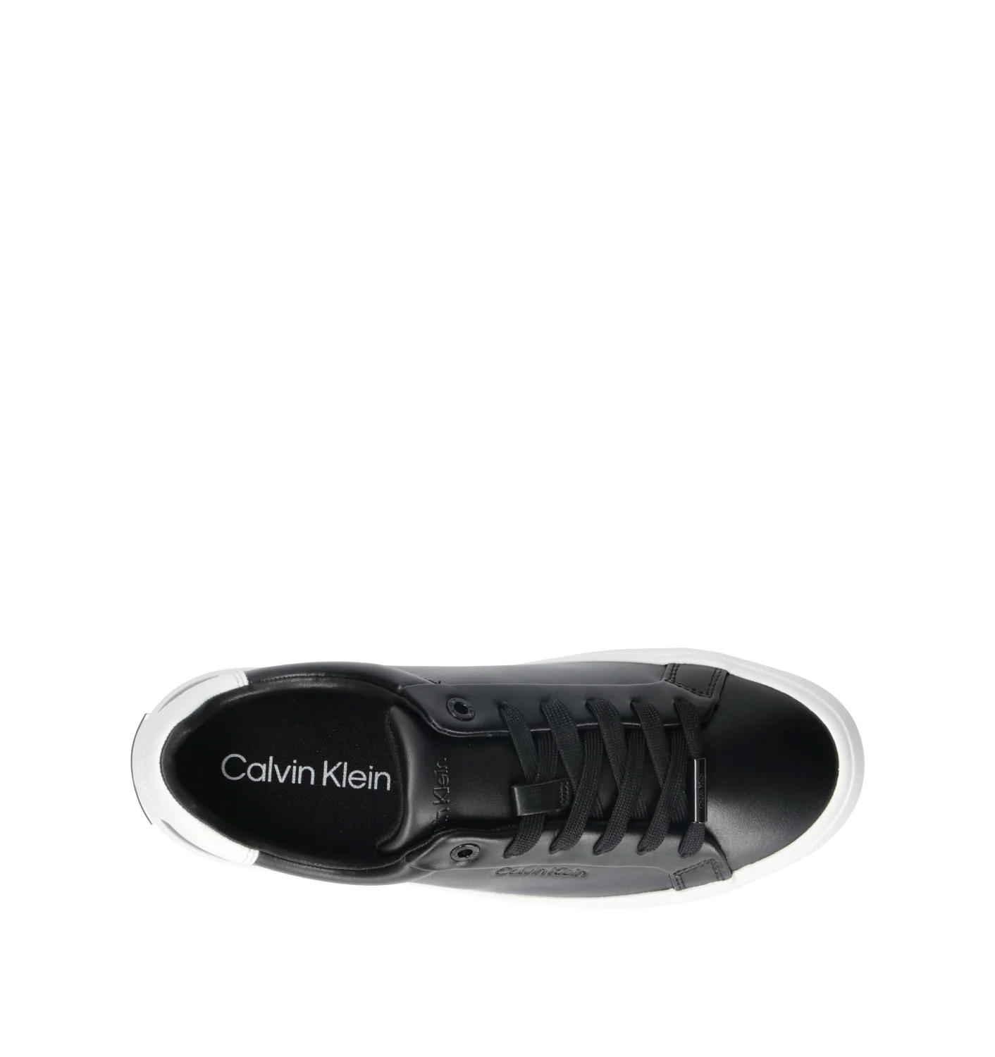 CALVIN KLEIN Sneaker donna nera in pelle - Image 5