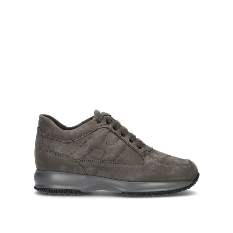 HOGAN - INTERACTIVE Sneaker uomo grigia in suede