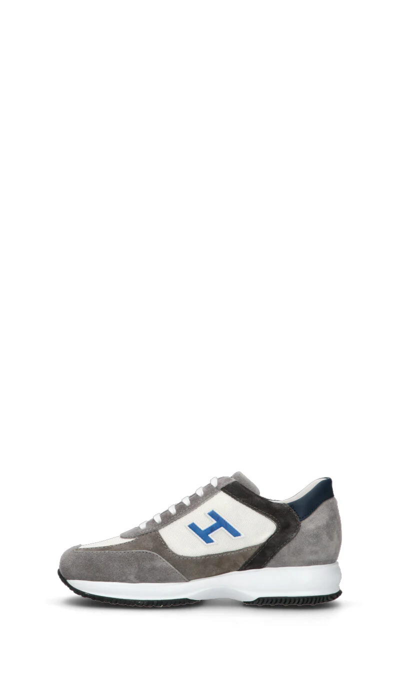HOGAN Sneaker uomo bianca/grigia in pelle - Image 4