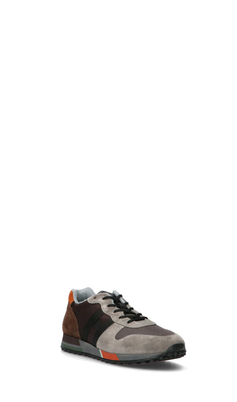 HOGAN Sneaker uomo grigia/marrone in pelle - Image 2