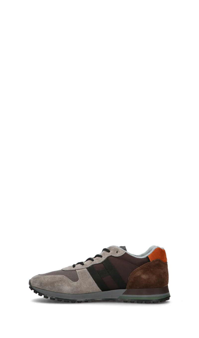 HOGAN Sneaker uomo grigia/marrone in pelle - Image 4