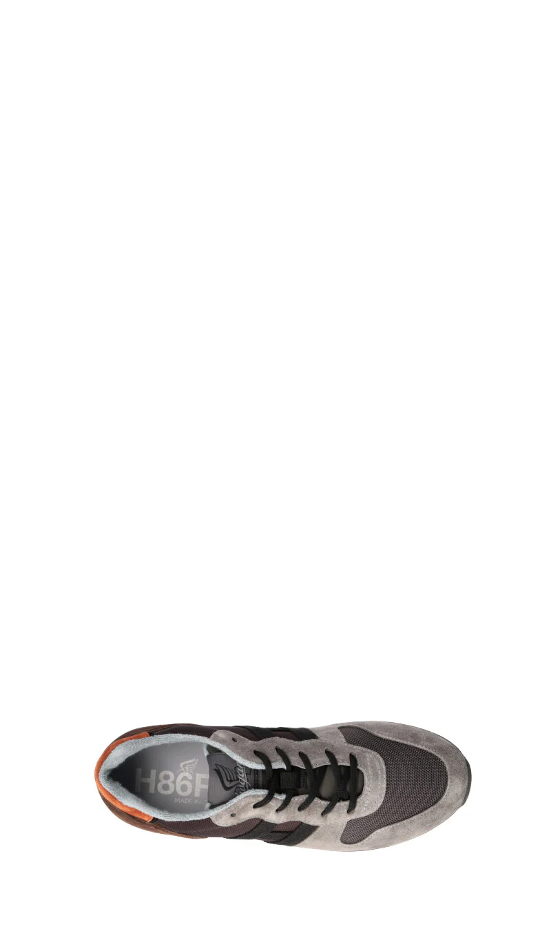 HOGAN Sneaker uomo grigia/marrone in pelle - Image 5