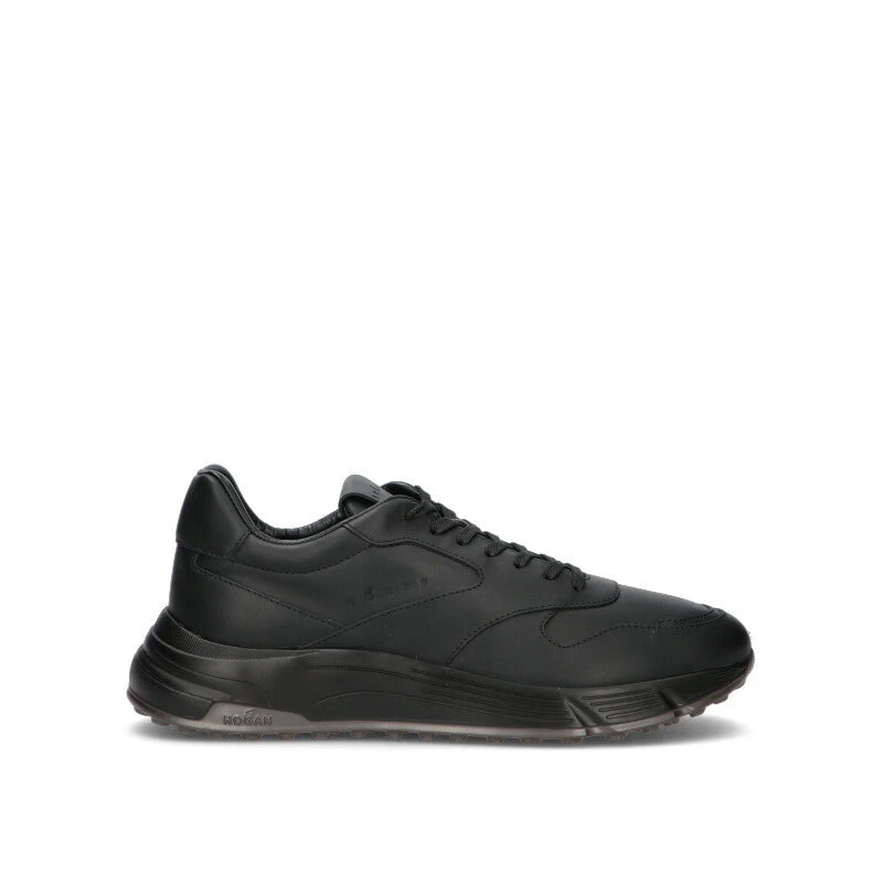HOGAN - HYPERLIGHT Sneaker uomo nera in pelle