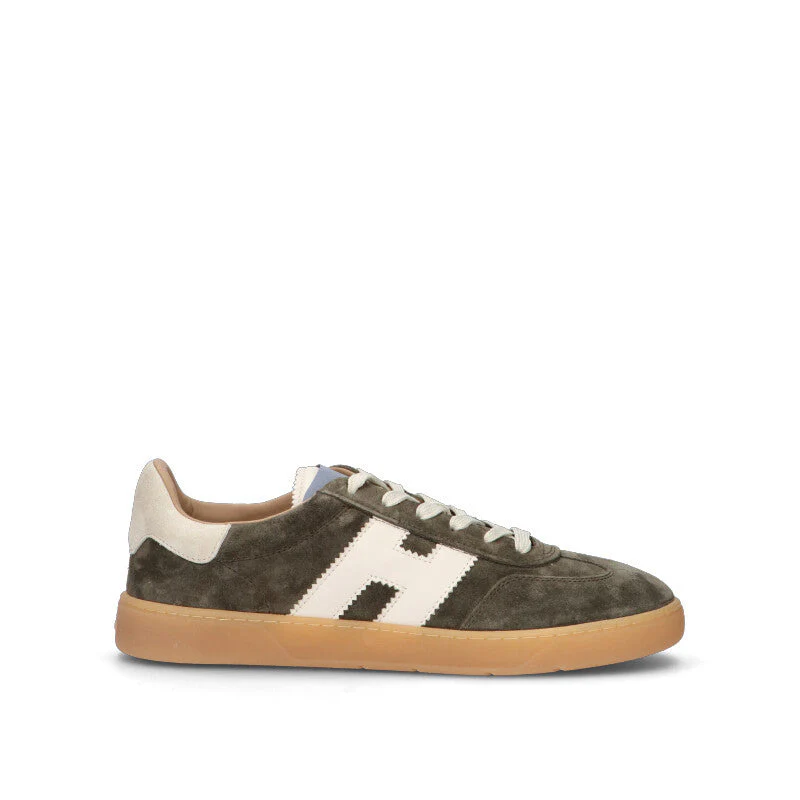 HOGAN Sneaker uomo militare in suede