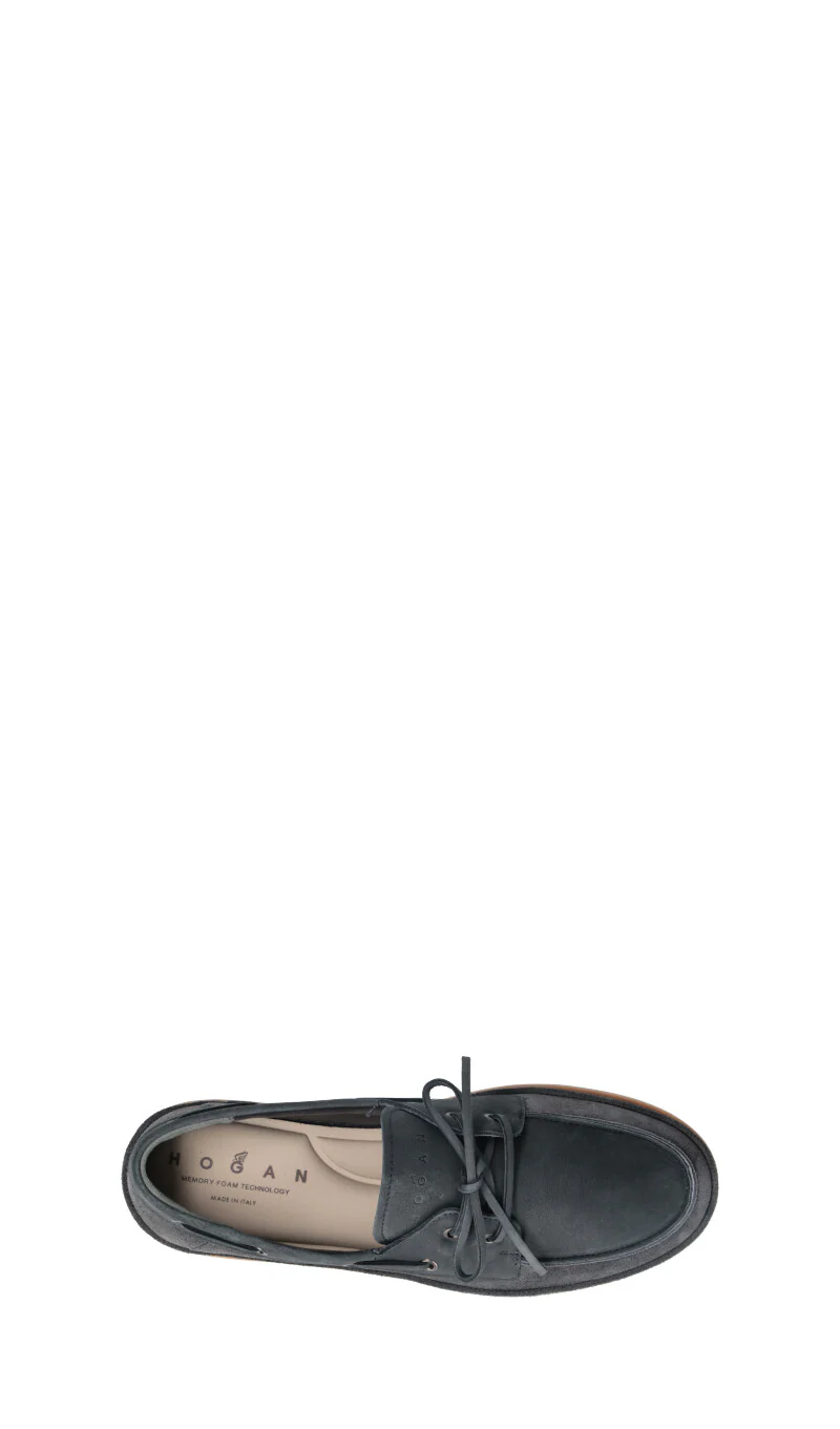 HOGAN Mocassino uomo blu in suede - Image 5