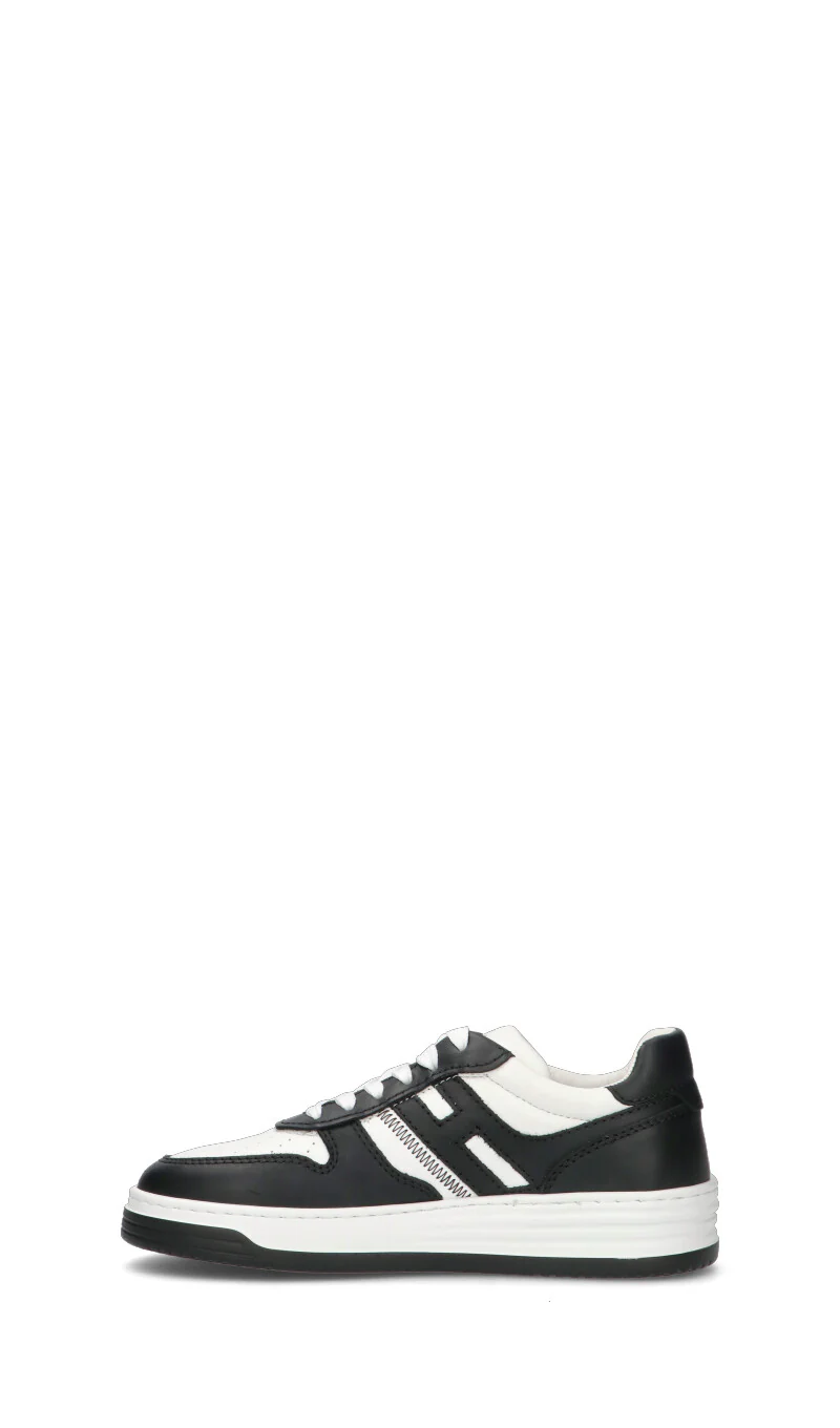 HOGAN - H630 Sneaker donna nera/bianca in pelle - Image 4