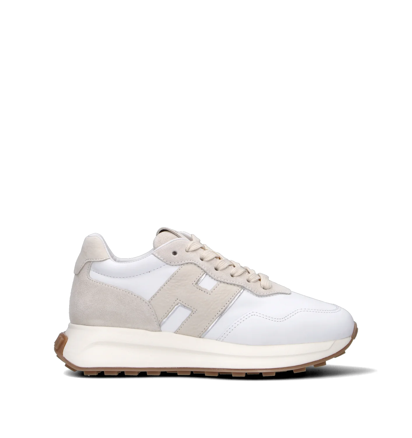 HOGAN Sneaker donna bianca/beige