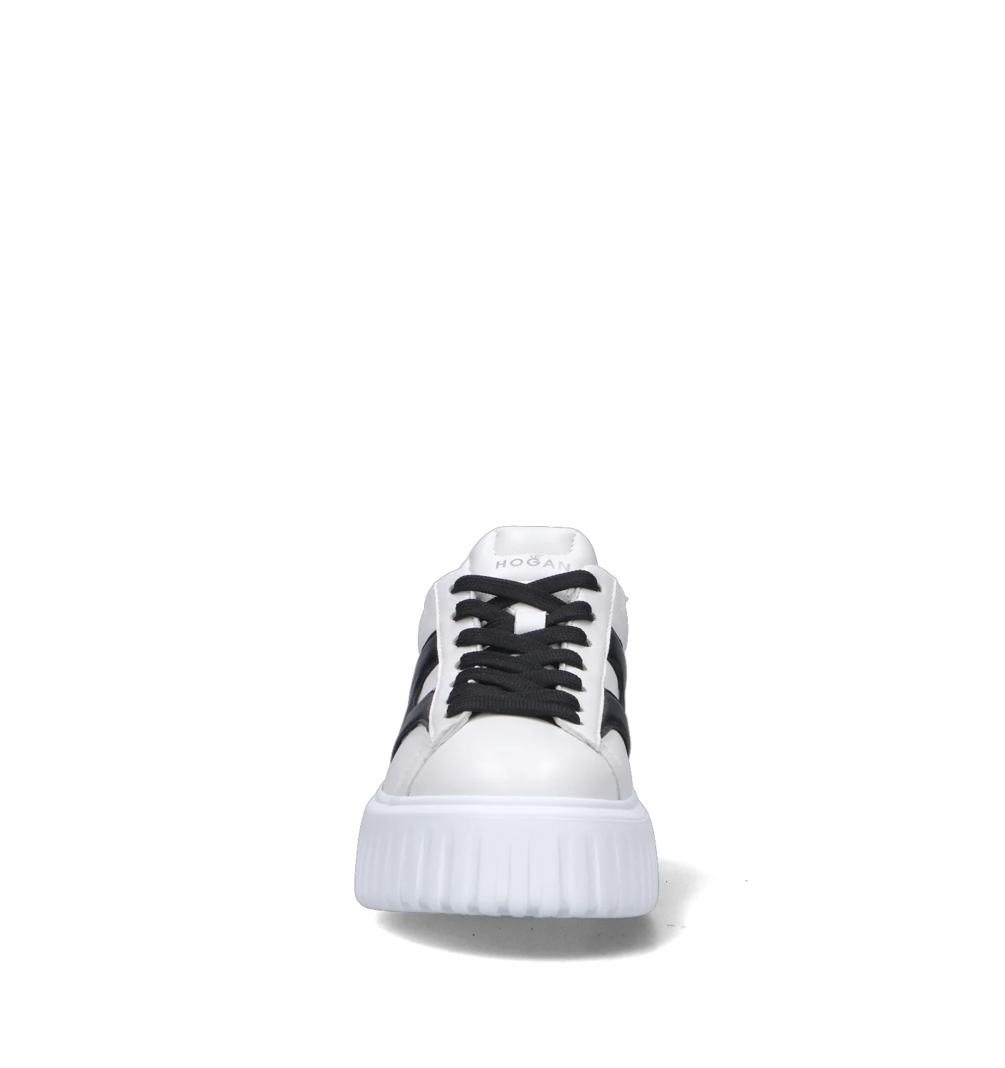 HOGAN H-Stripes Sneaker donna bianca/nera in pelle - Image 3