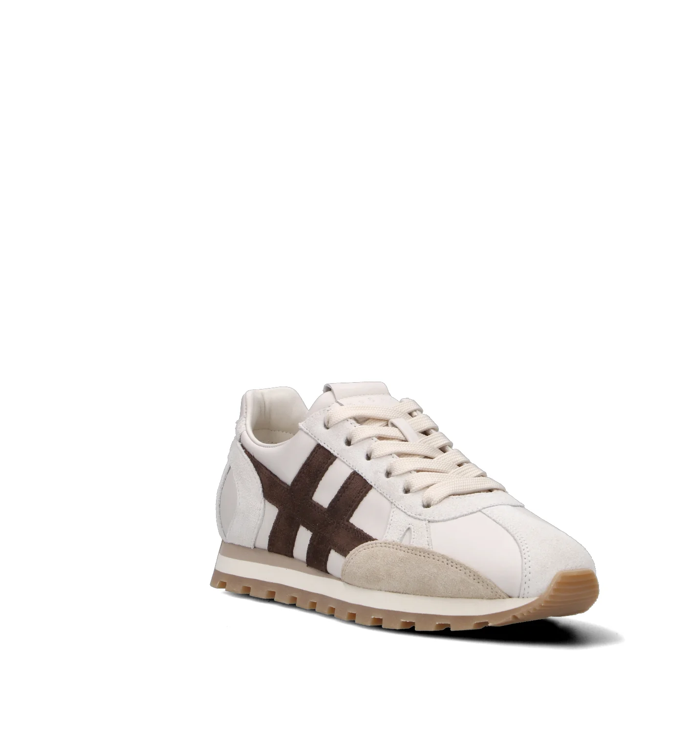 HOGAN 86er Sneaker donna beige/marrone in pelle - Image 2