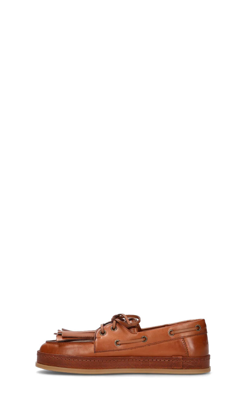 HOGAN Scarpa barca donna marrone in pelle - Image 4