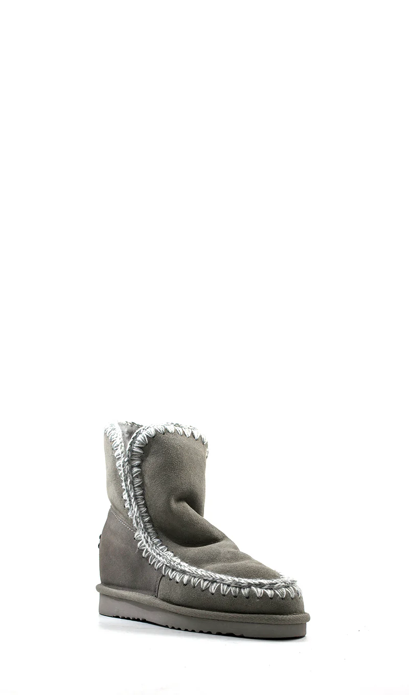 MOU ESKIMO INNER WEDGE Stivaletto donna grigio in suede - Image 3