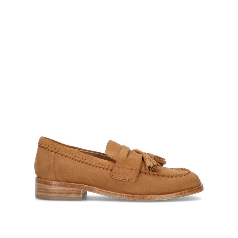 JANET&JANET Mocassino donna cuoio in suede