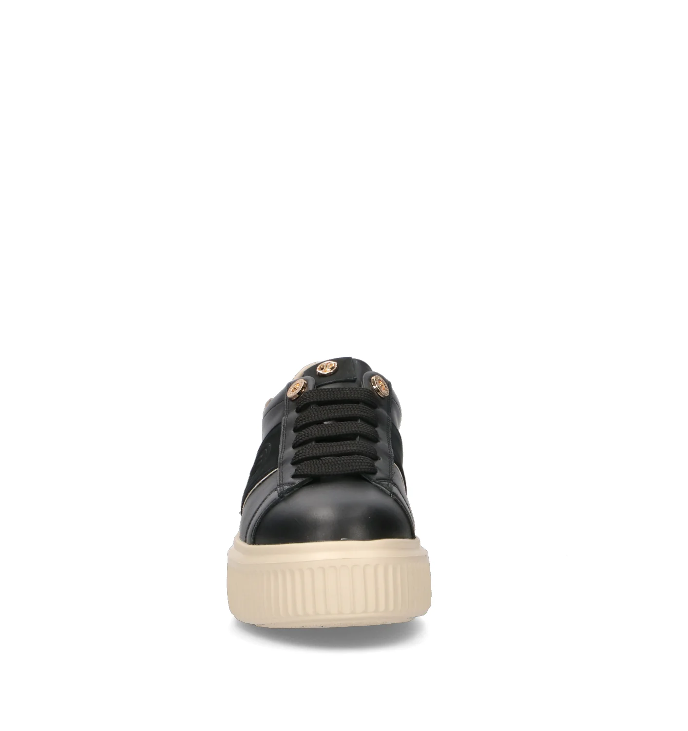 JANET&JANET Sneaker donna nera in pelle - Image 3