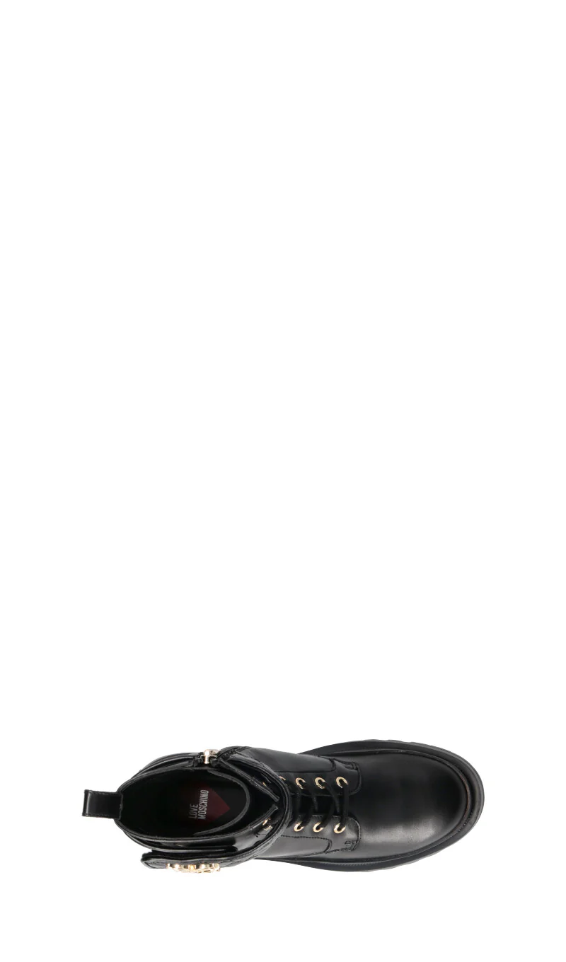 LOVE MOSCHINO Anfibio donna nero in pelle - Image 5