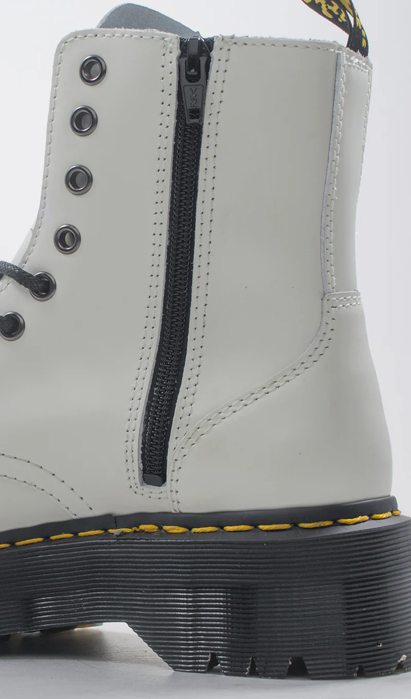 DR. MARTENS Anfibio donna bianco in pelle - Image 5