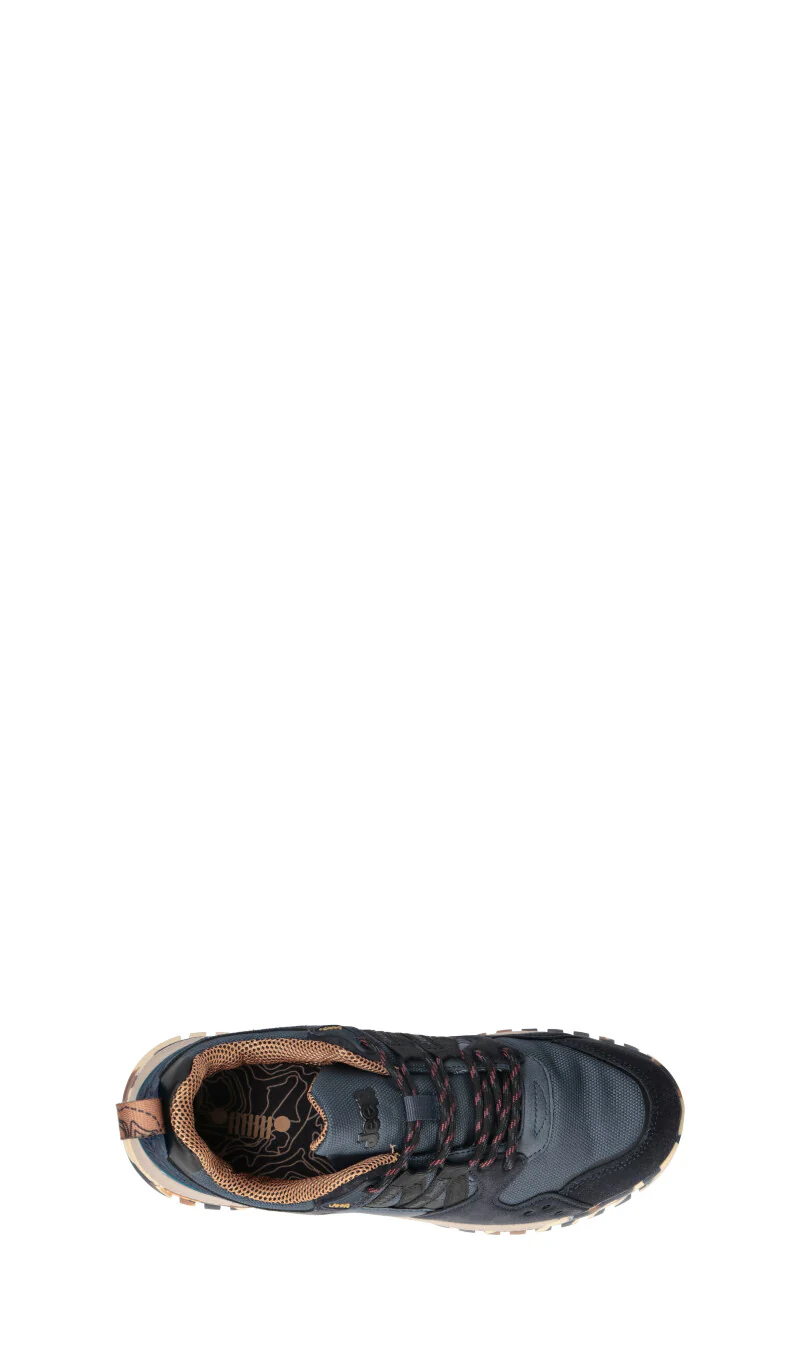 JEEP Sneaker uomo blu in suede - Image 5