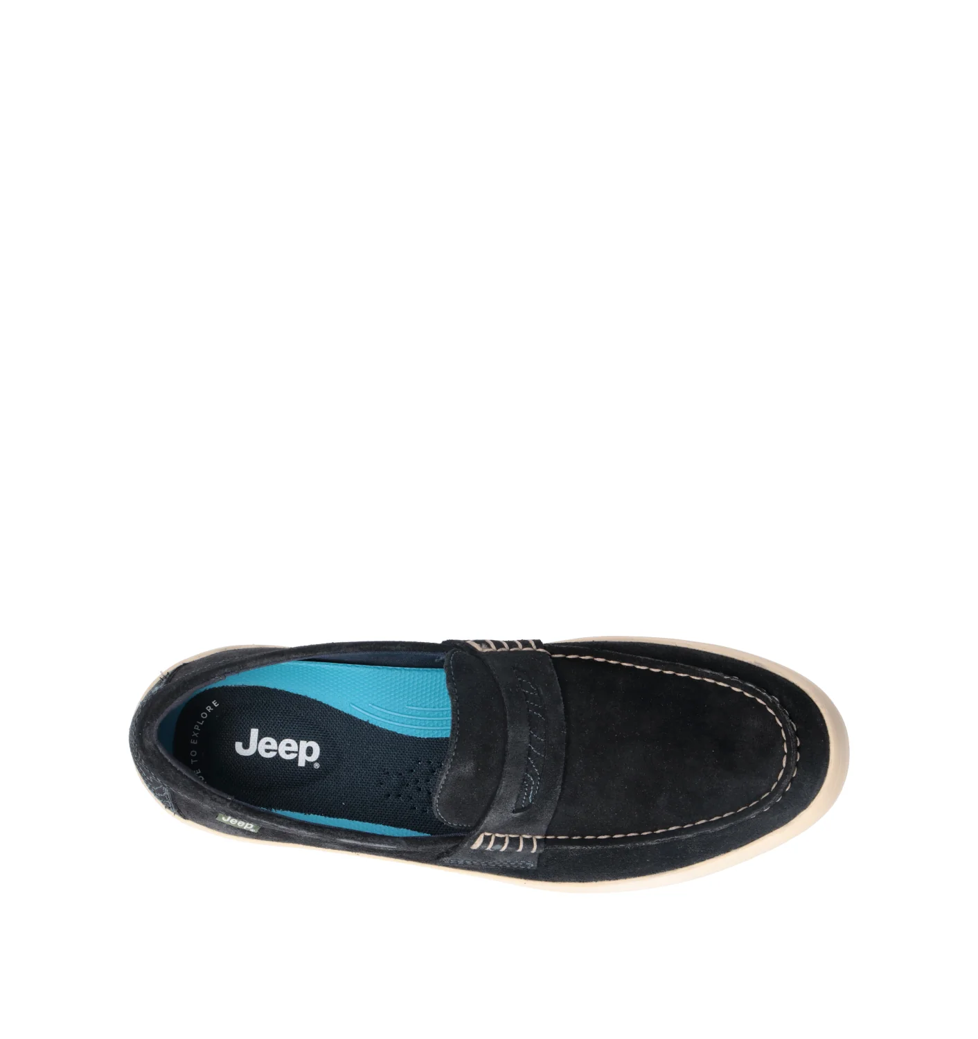 JEEP Mocassino uomo blu in suede - Image 5