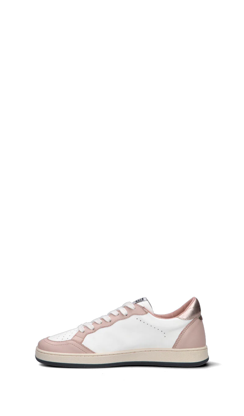 DUEBARRADODICI Sneaker ragazza bianca/rosa in pelle - Image 4