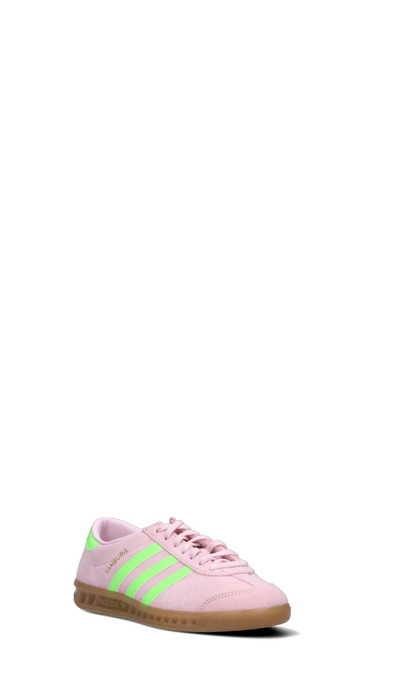ADIDAS HAMBURG W Sneaker donna rosa/verde in suede - Image 2