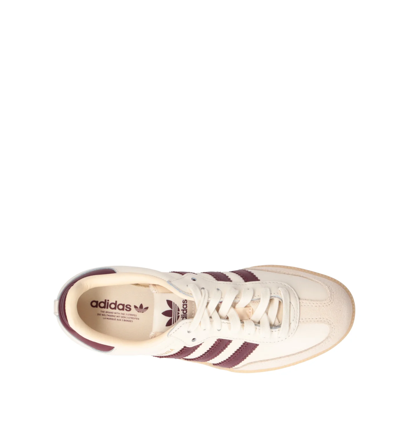 ADIDAS SAMBA OG Sneaker donna panna/bordeaux in pelle - Image 5