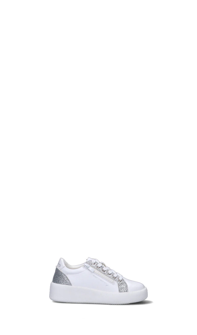 FORNARINA Sneaker bimba bianca/argento
