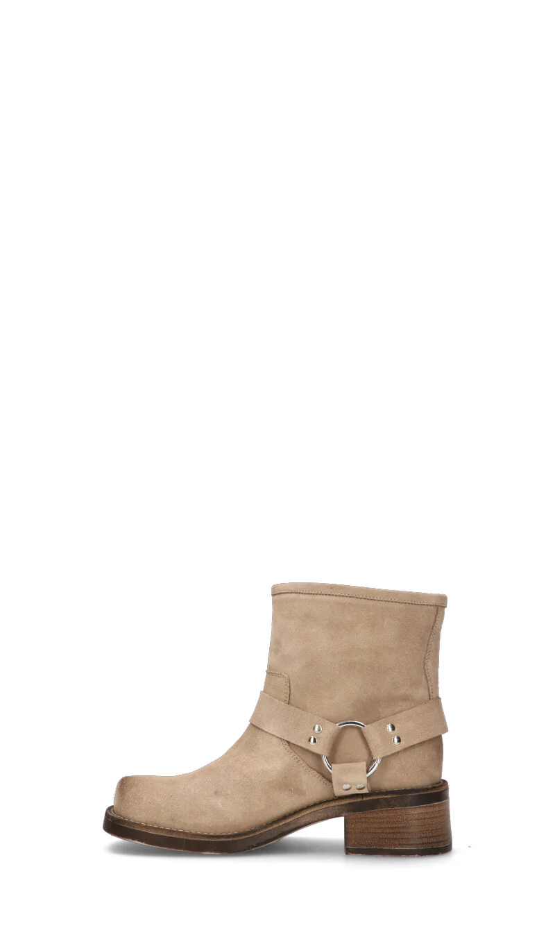 LEMARE' Tronchetto donna beige in suede - Image 4
