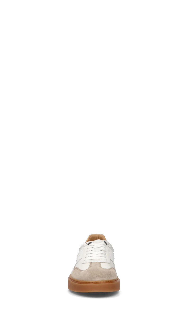 LA MARTINA Sneaker uomo bianca/beige in pelle - Image 3