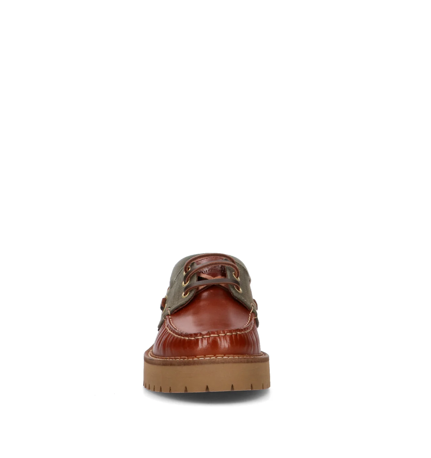 BARBOUR Scarpa barca donna marrone in pelle - Image 3