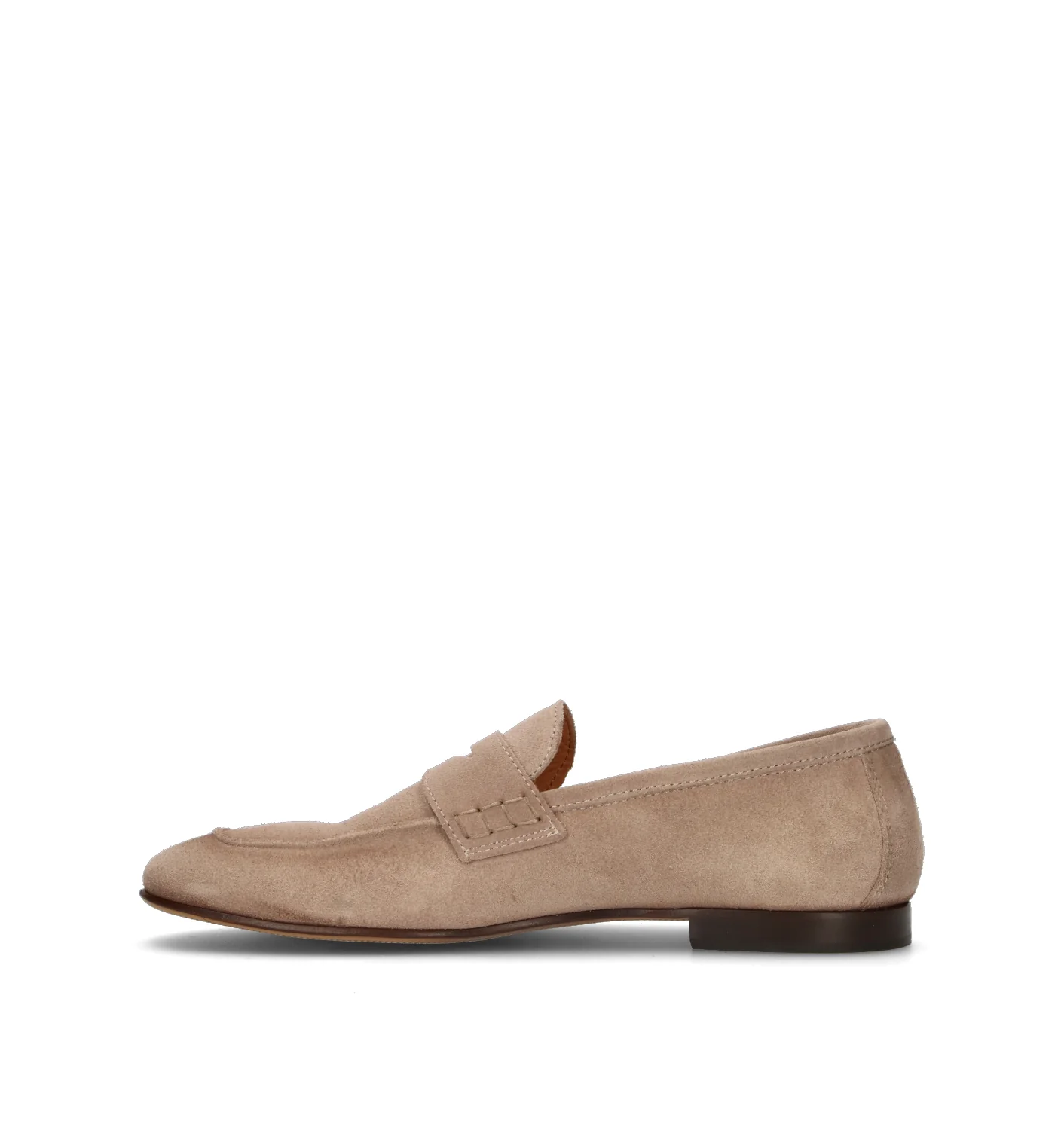 LORENZO TERRA Mocassino uomo taupe in suede - Image 4