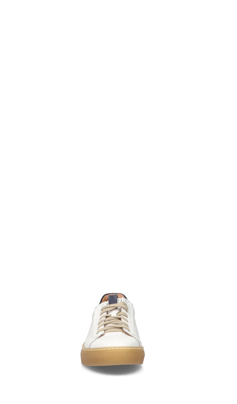 LORENZO TERRA Sneaker uomo bianca/nera in pelle - Image 3