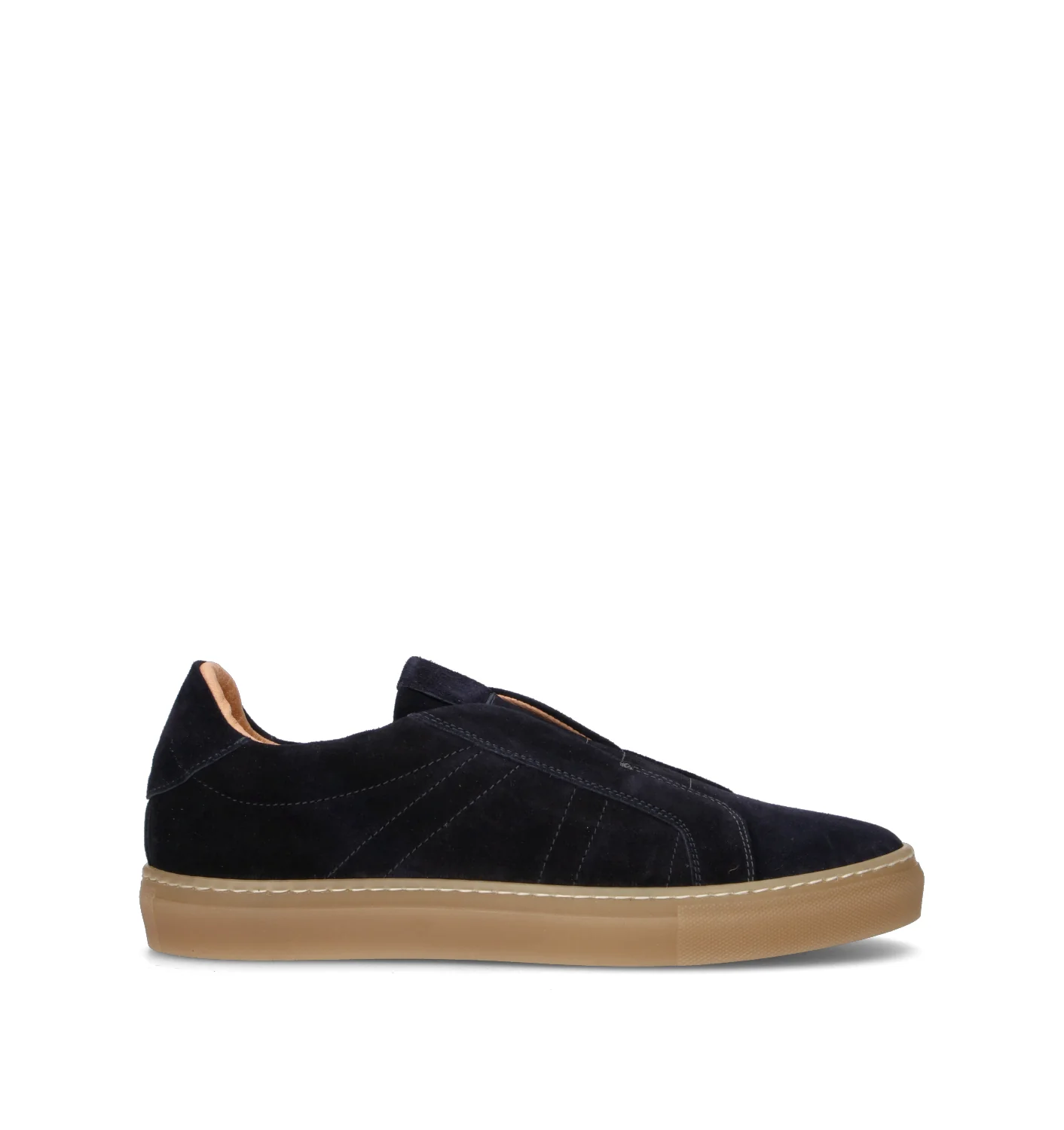 LORENZO TERRA Sneaker uomo blu in suede