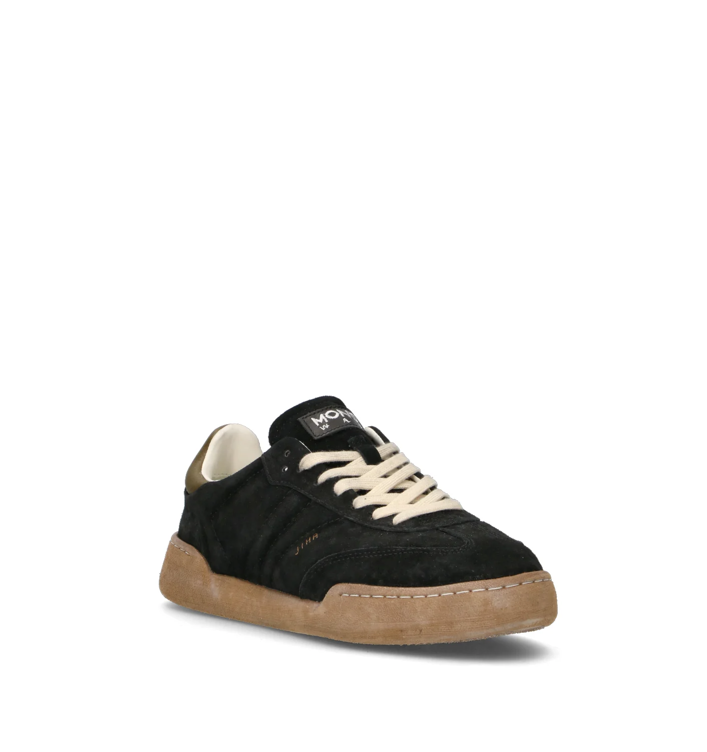 MONOWAY Sneaker uomo nera in suede - Image 2
