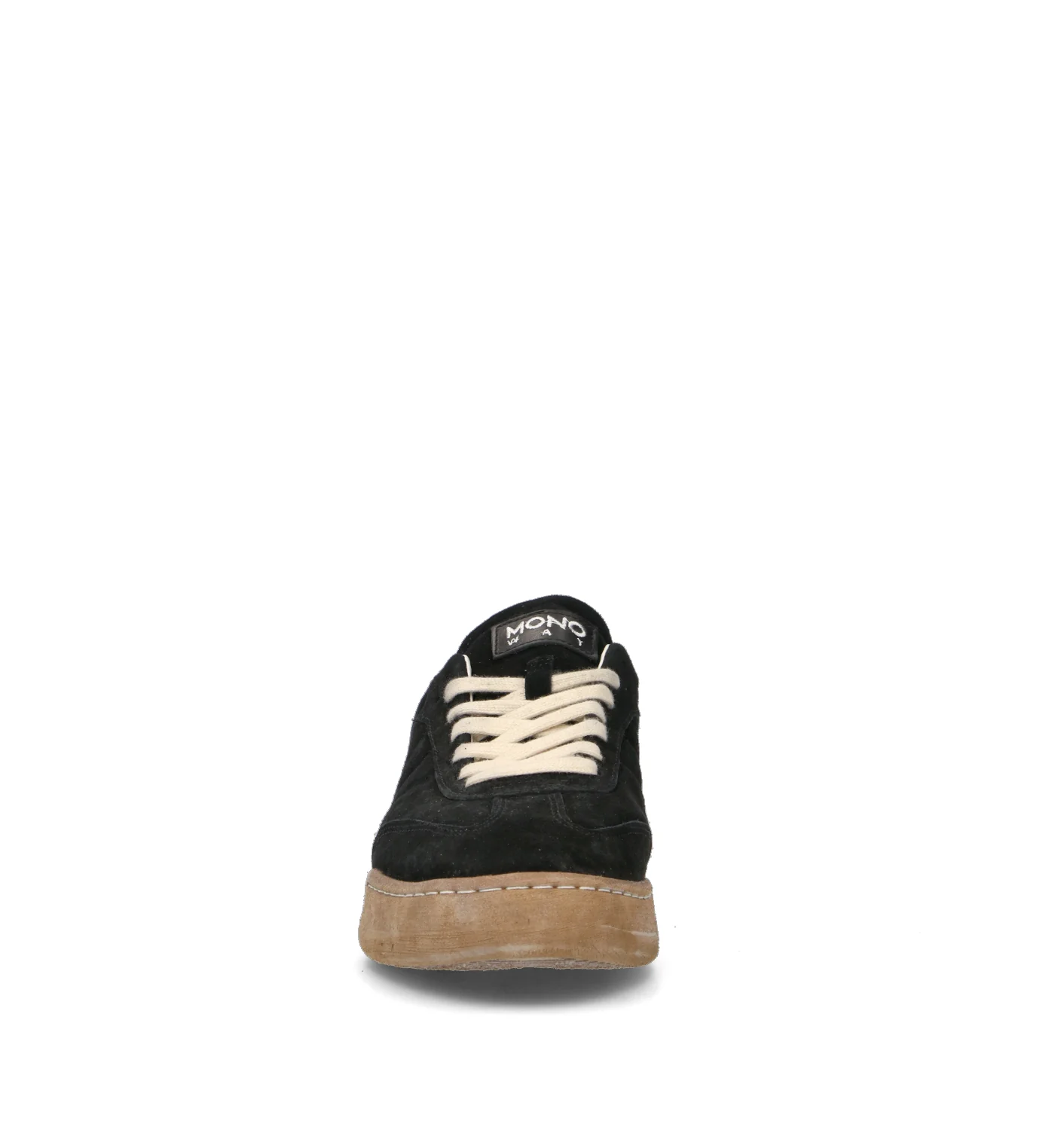 MONOWAY Sneaker uomo nera in suede - Image 3