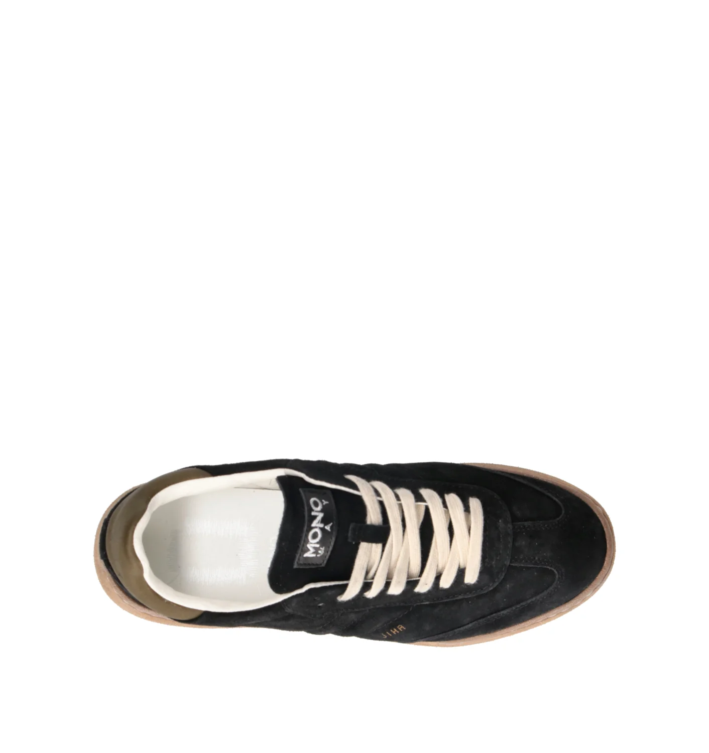 MONOWAY Sneaker uomo nera in suede - Image 5