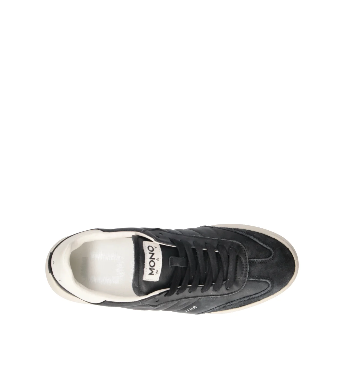 MONOWAY Sneaker uomo nera in pelle - Image 5