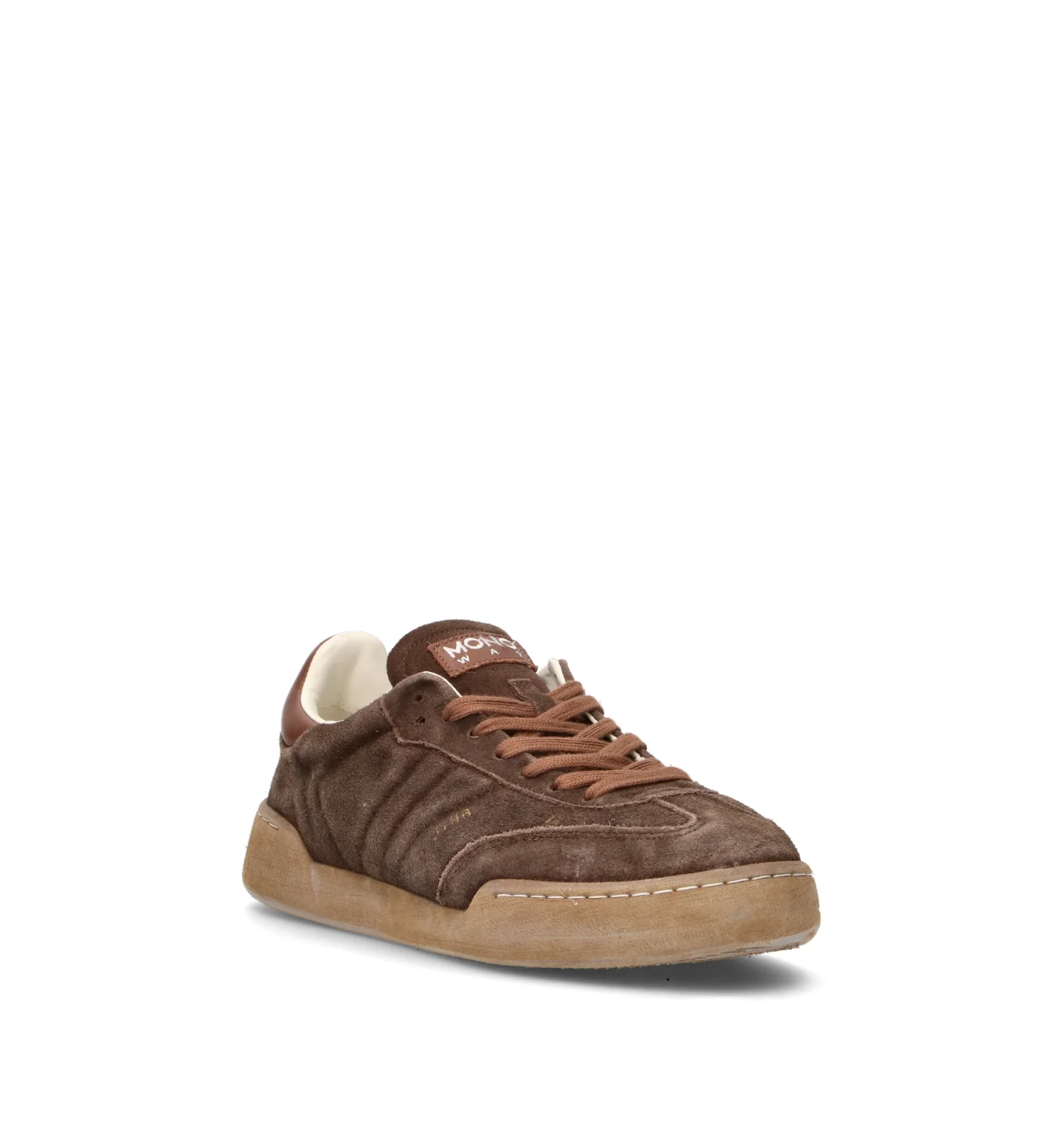 MONOWAY Sneaker uomo marrone in suede - Image 2