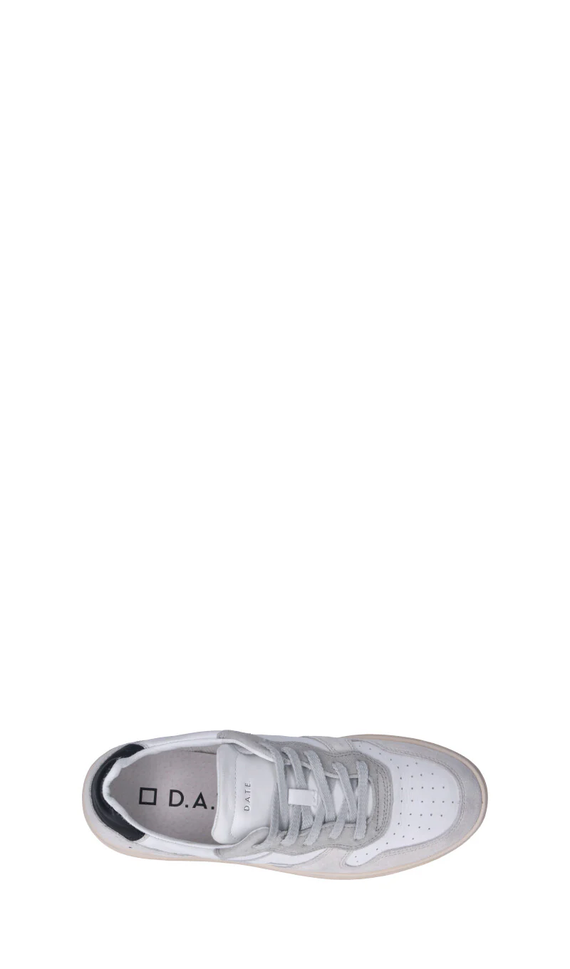 D.A.T.E. - COURT 2.0 Sneaker uomo bianca/nera in suede - Image 5