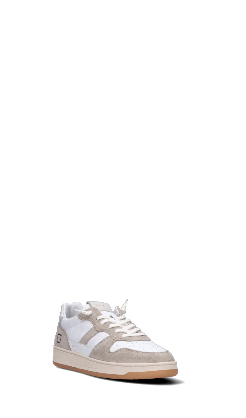 D.A.T.E. COURT 2.0 VINTAGE CALF Sneaker uomo bianca/beige in pelle - Image 2