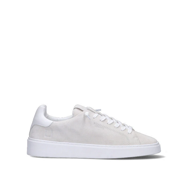D.A.T.E. LEVANTE SUEDE Sneaker uomo bianca in suede