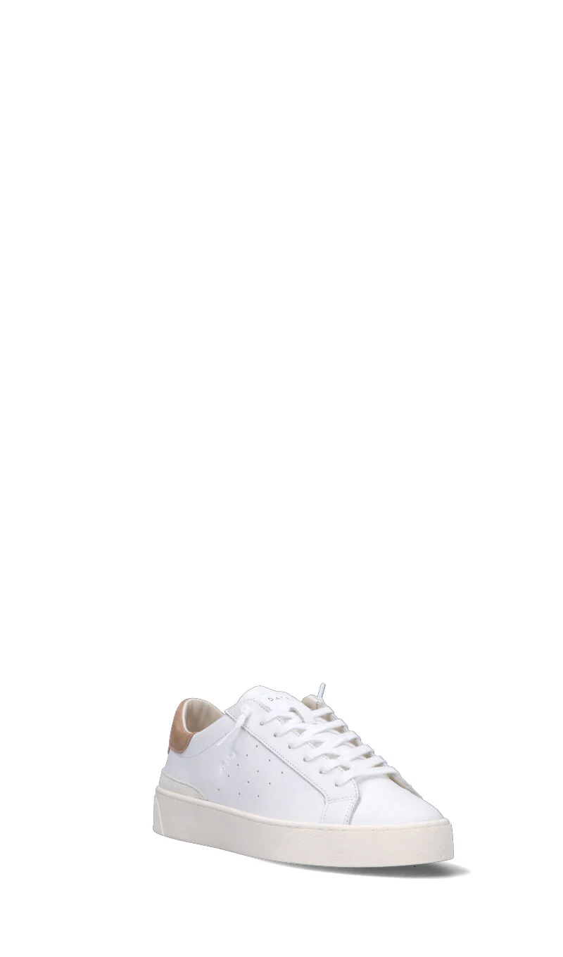 D.A.T.E. SONICA CALF Sneaker uomo bianca/beige in pelle - Image 2
