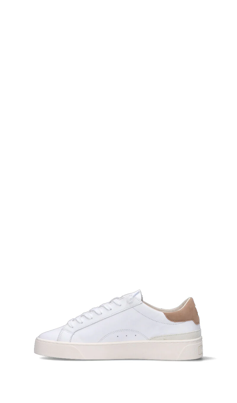 D.A.T.E. SONICA CALF Sneaker uomo bianca/beige in pelle - Image 4