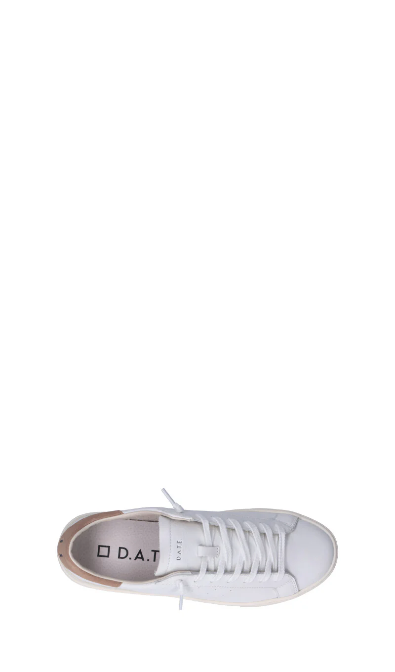 D.A.T.E. SONICA CALF Sneaker uomo bianca/beige in pelle - Image 5