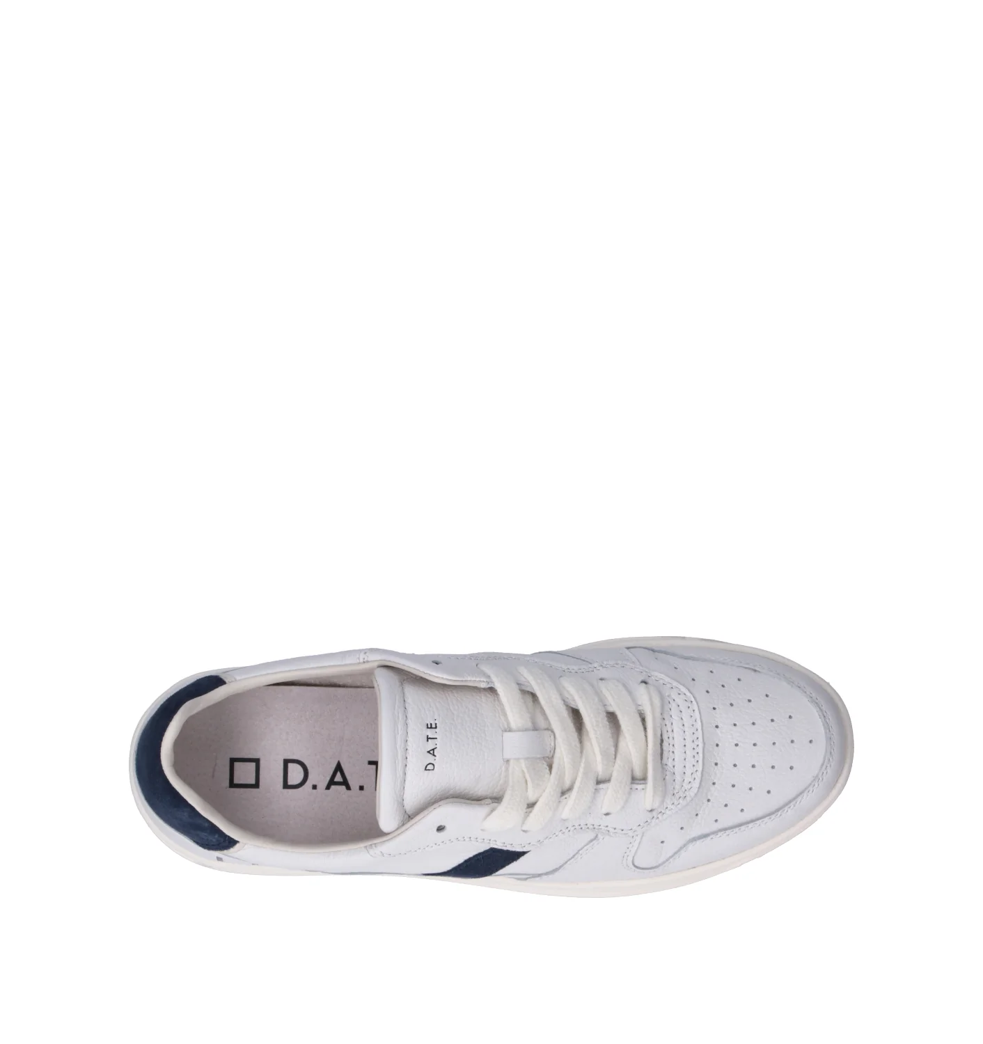 D.A.T.E. Sneaker uomo bianca/blu in pelle - Image 5