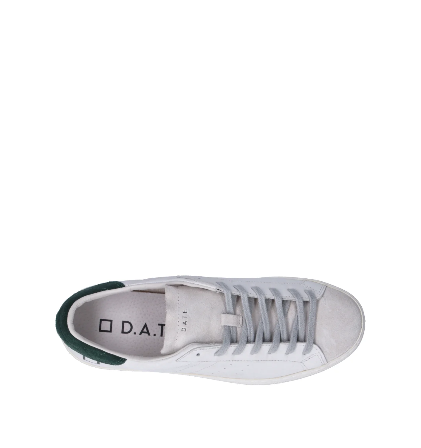 D.A.T.E. Sneaker uomo bianca/verde in pelle - Image 5