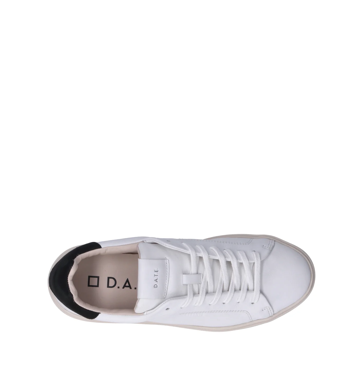 D.A.T.E. Sneaker uomo bianca/nera in pelle - Image 10