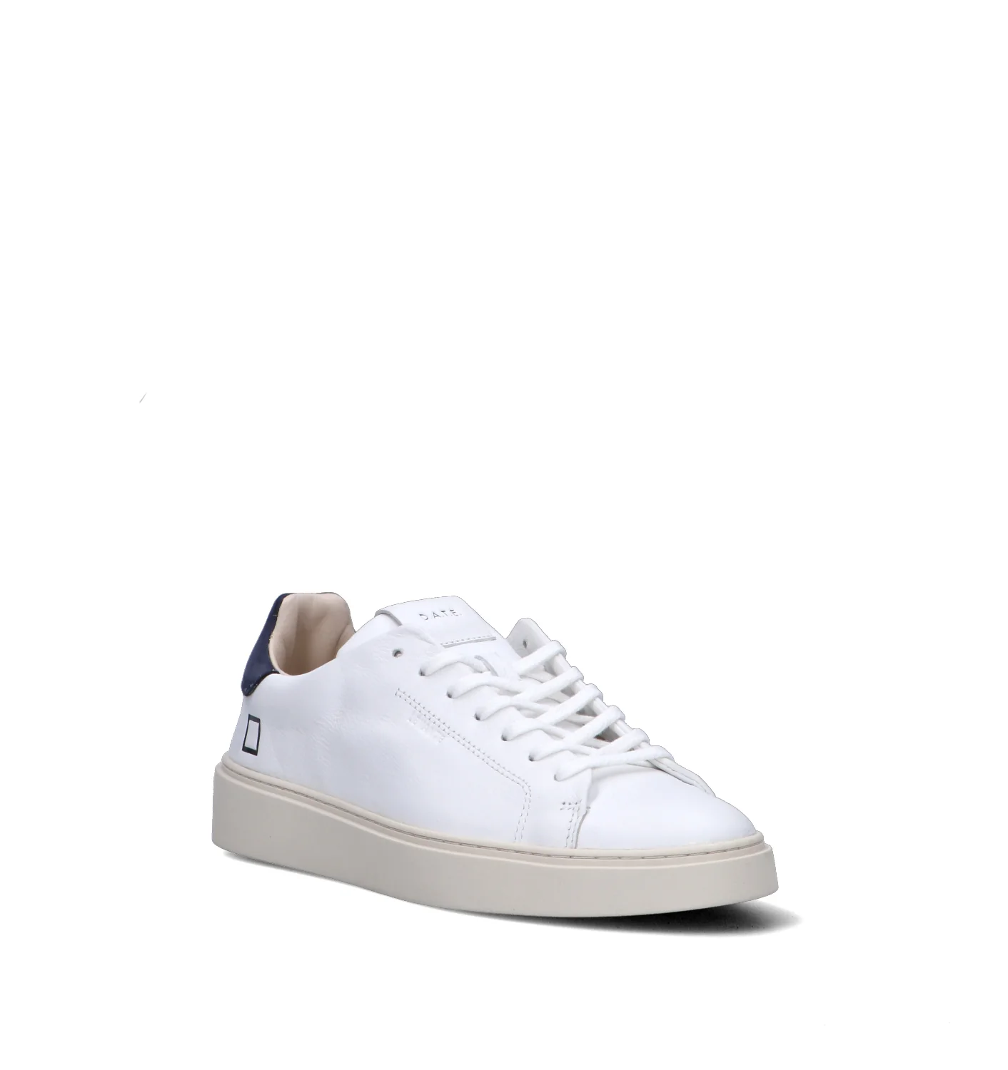 D.A.T.E. Sneaker uomo bianca/blu in pelle - Image 2