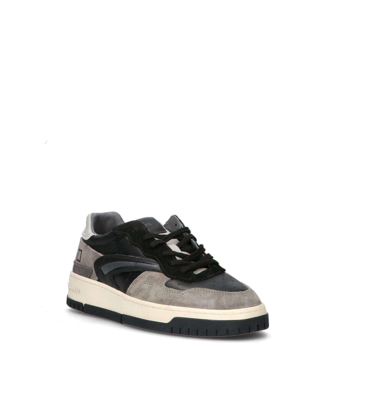 D.A.T.E. Sneaker uomo nera/grigia in pelle - Image 2
