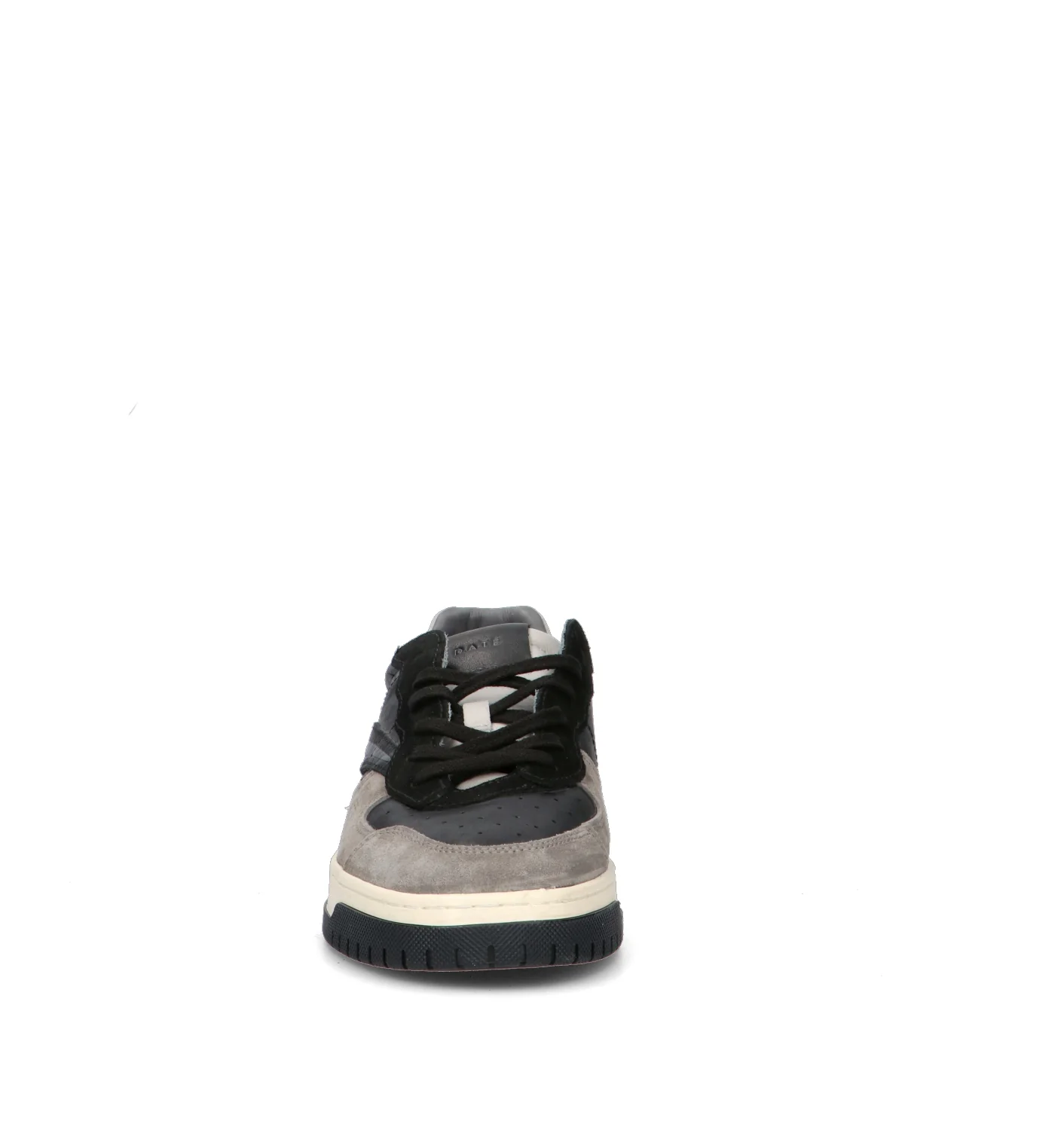 D.A.T.E. Sneaker uomo nera/grigia in pelle - Image 3