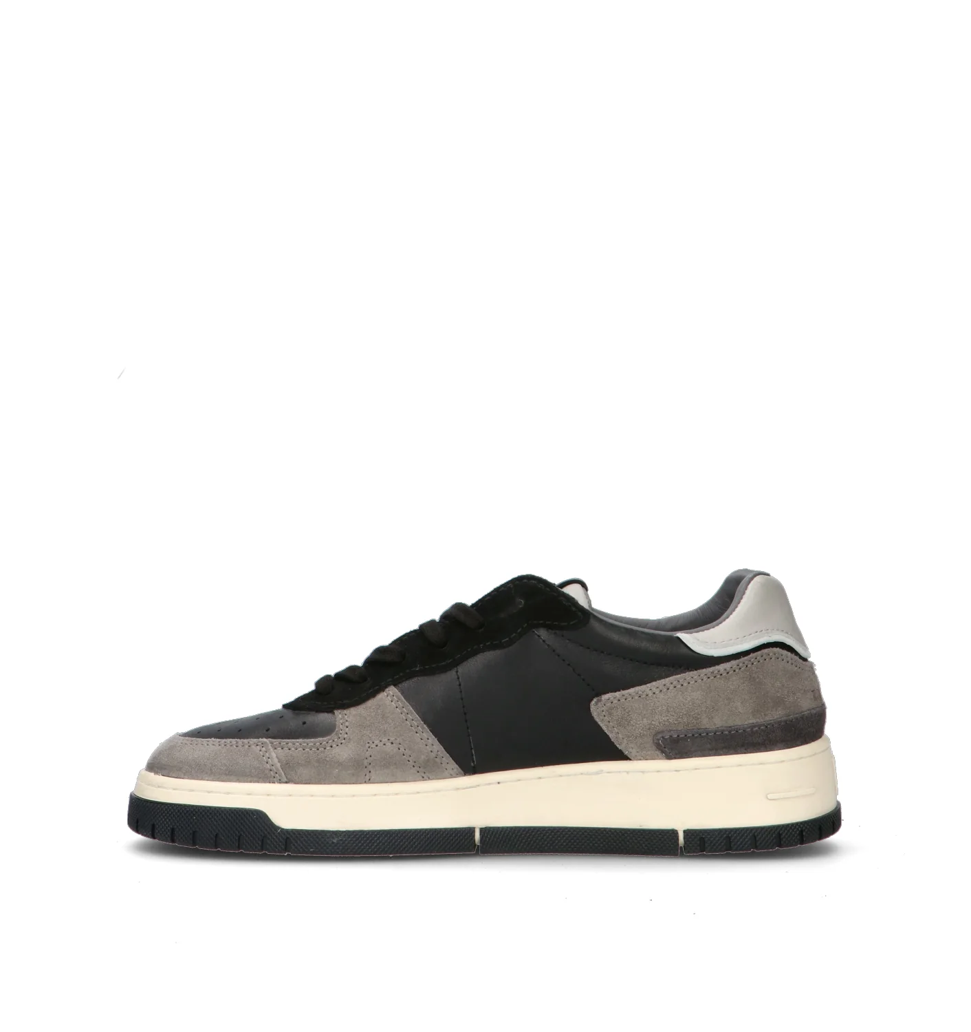 D.A.T.E. Sneaker uomo nera/grigia in pelle - Image 4