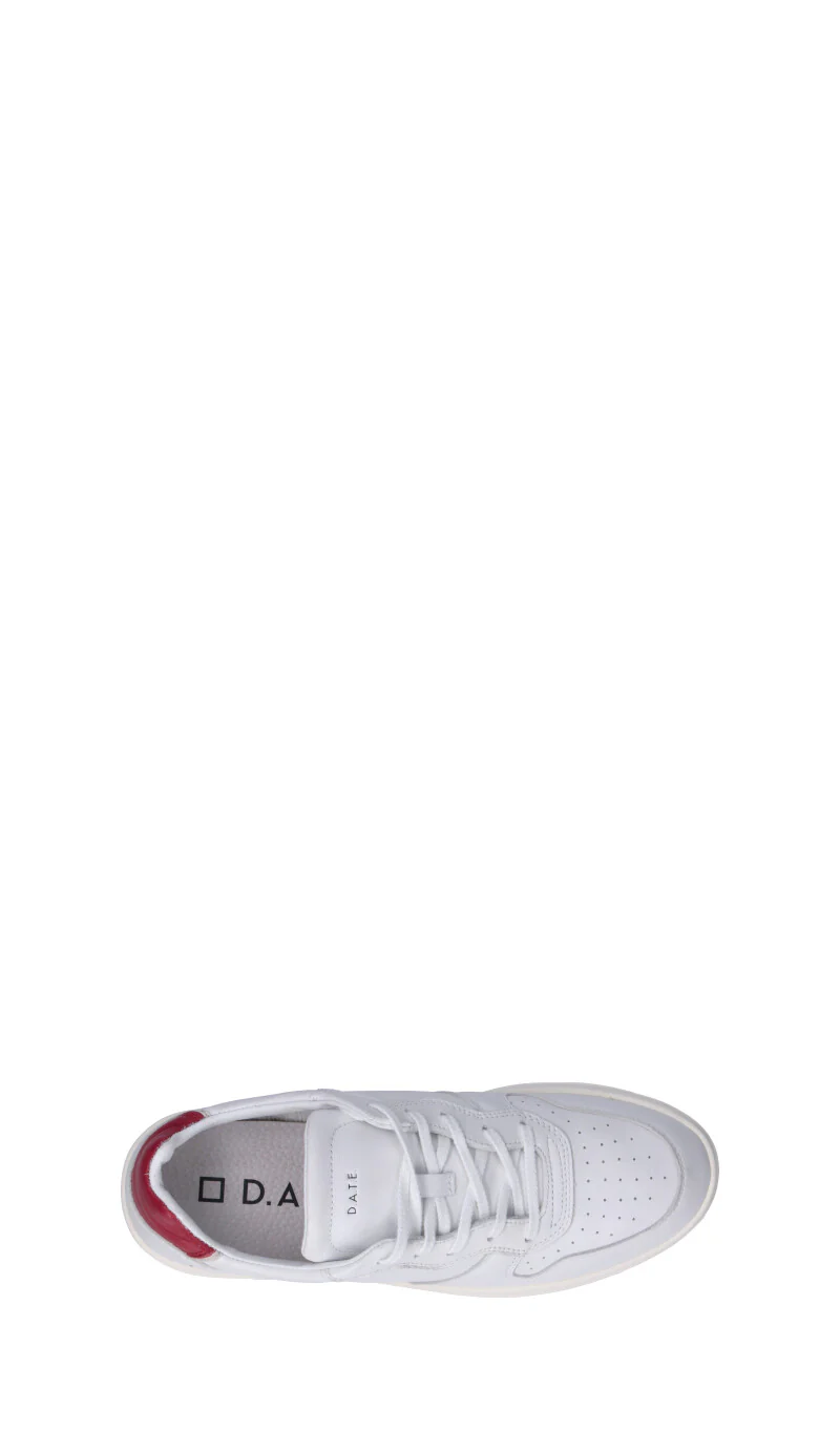 D.A.T.E. - COURT Sneaker uomo bianca/rossa in pelle - Image 5